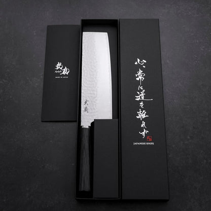 Nakiri VG-10 Tsuchime Oval Purple Handle 180mm