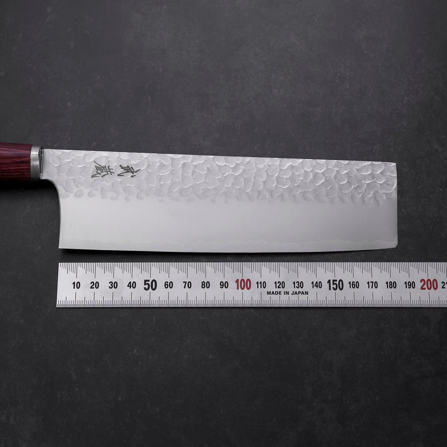 Nakiri VG-10 Tsuchime Oval Red Handle 180mm