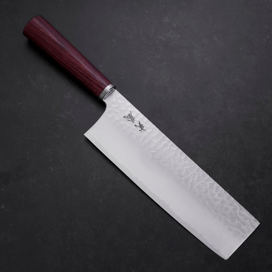 Nakiri VG-10 Tsuchime Oval Red Handle 180mm