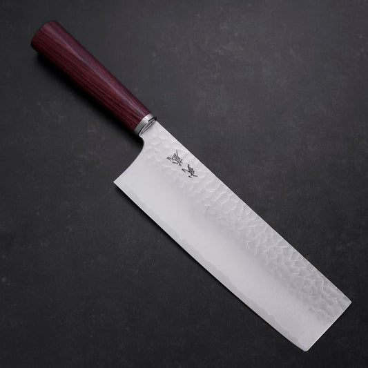 Nakiri VG-10 Tsuchime Oval Red Handle 180mm