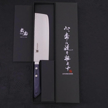 Nakiri VG-10 Tsuchime Western Dark Blue Handle 165mm