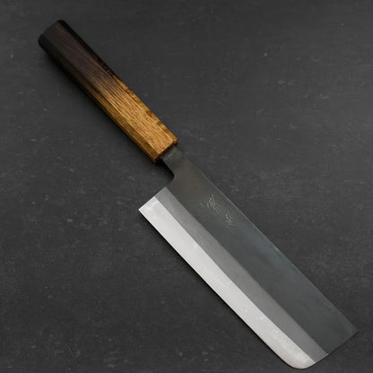 Nakiri White Steel #2 Kurouchi Yaki Urushi Handle 165mm