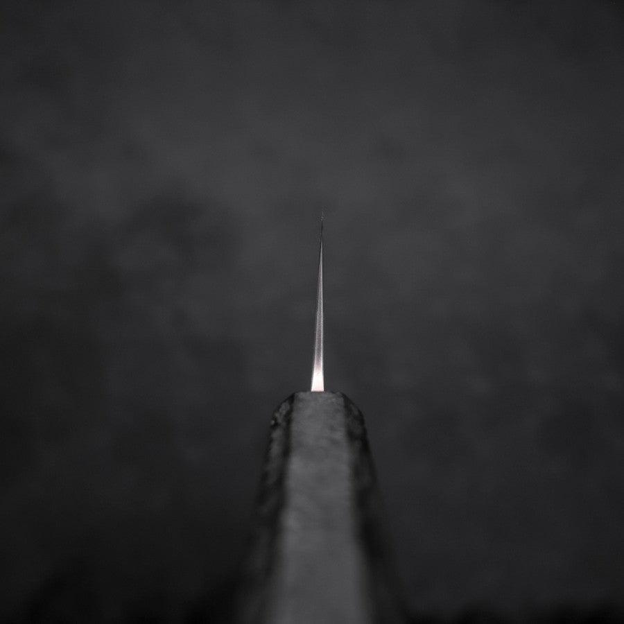 Nakiri White Steel #1 Polished Black Ishime Urushi Handle 165mm