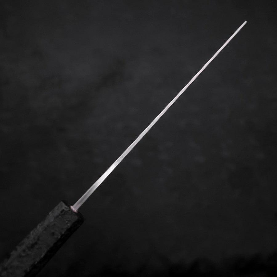 Nakiri White Steel #1 Polished Black Ishime Urushi Handle 165mm