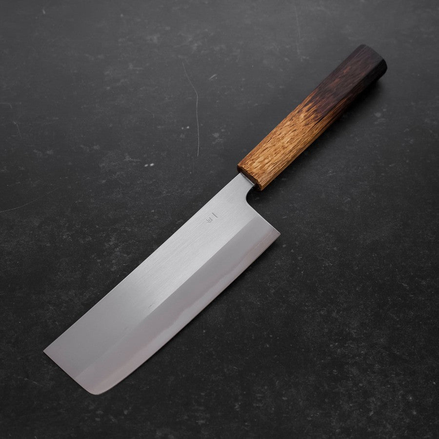 Nakiri White Steel #1 Stainless Clad Yaki Urushi Handle 165mm