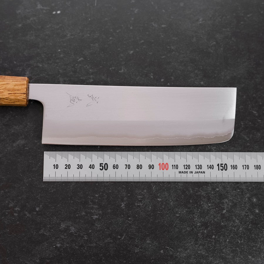 Nakiri White Steel #1 Stainless Clad Yaki Urushi Handle 165mm
