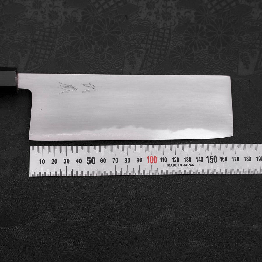 Nakiri White Steel #2 Kasumi Buffalo Teak Handle 165mm