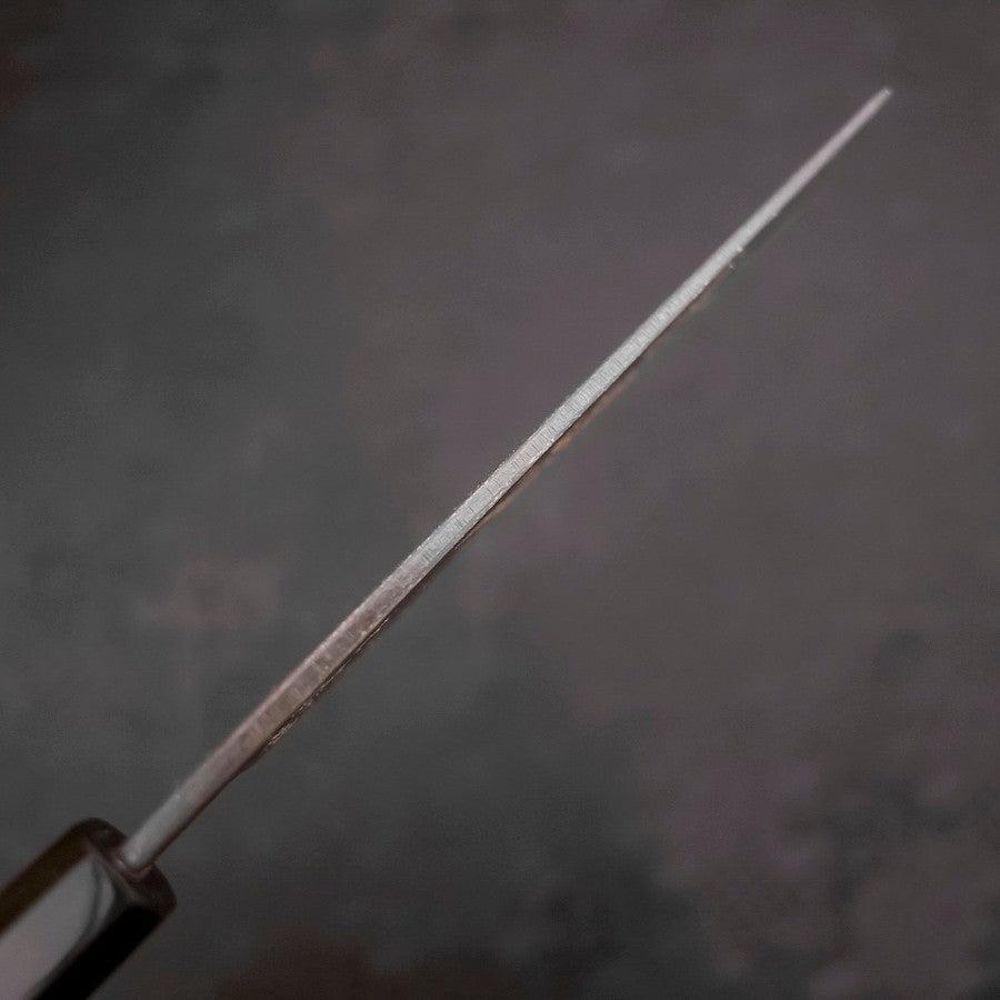 Nakiri White Steel #2 Kurouchi Chokin Phoenix Buffalo Ebony Handle 165mm