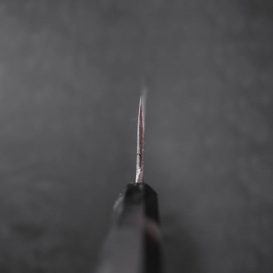 Nakiri White Steel #2 Kurouchi Chokin Ukiyo-E Buffalo Ebony Handle 165mm