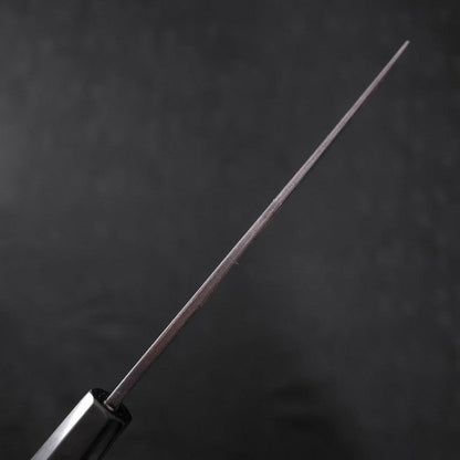 Nakiri White Steel #2 Kurouchi Chokin Ukiyo-E Buffalo Ebony Handle 165mm