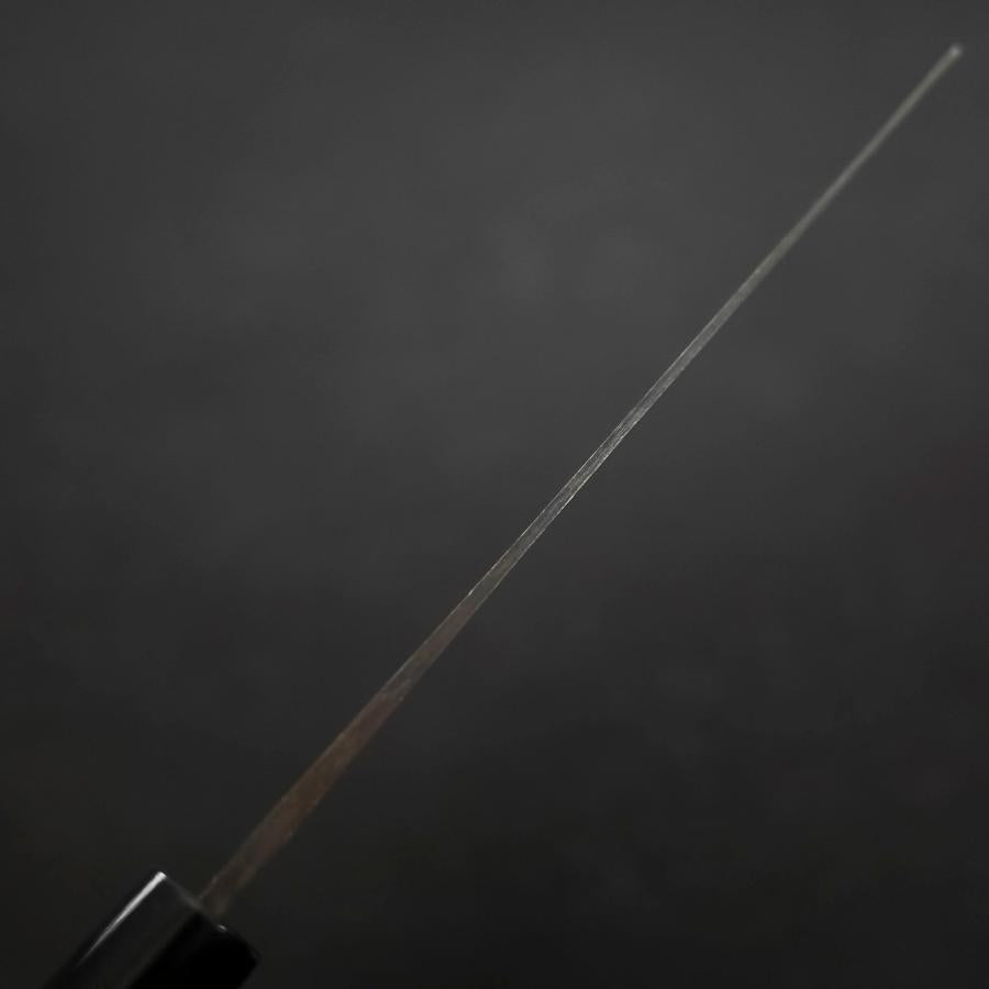 Nakiri White Steel #2 Kurouchi Damascus Buffalo Magnolia Handle 165mm