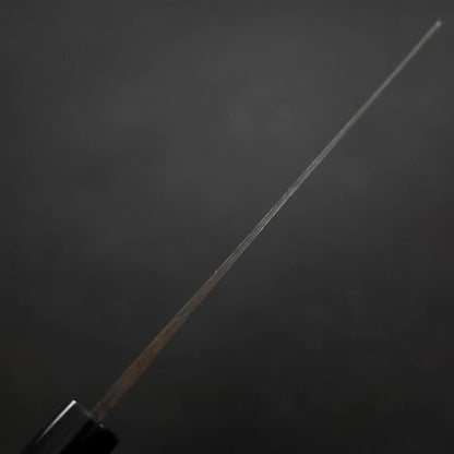 Nakiri White Steel #2 Kurouchi Damascus Buffalo Magnolia Handle 165mm