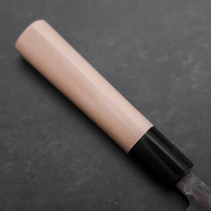 Nakiri White Steel #2 Kurouchi Damascus Buffalo Magnolia Handle 165mm