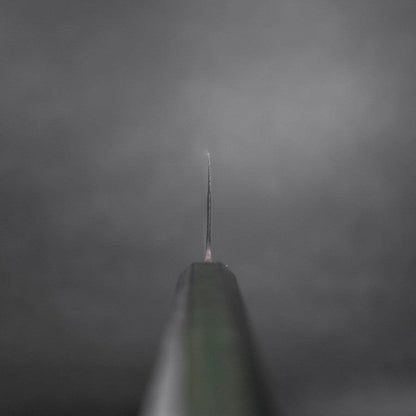 Nakiri White Steel #2 Kurouchi Green Urushi Handle 165mm