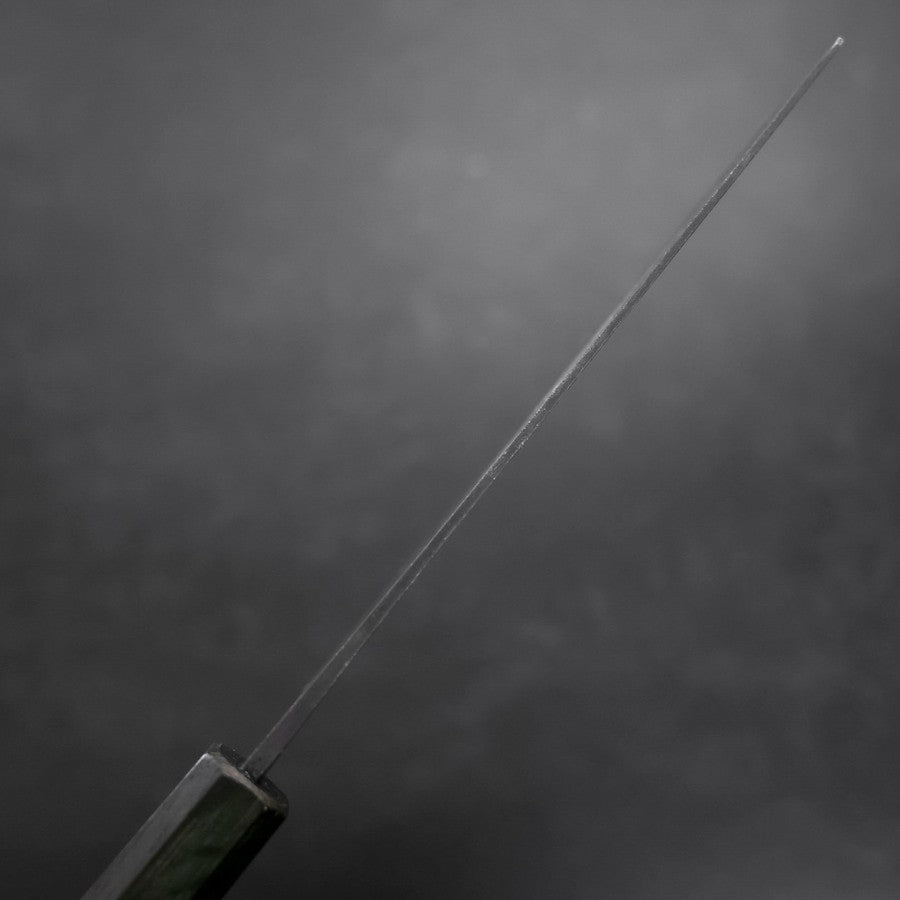 Nakiri White Steel #2 Kurouchi Green Urushi Handle 165mm