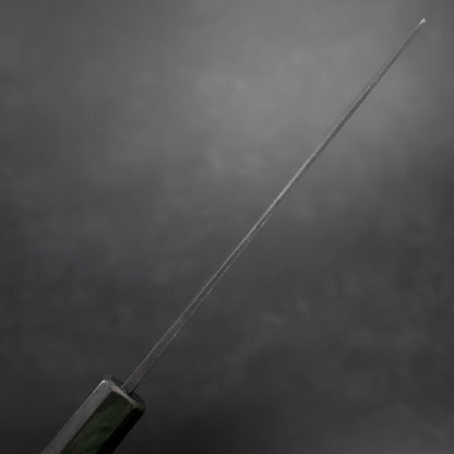 Nakiri White Steel #2 Kurouchi Green Urushi Handle 165mm