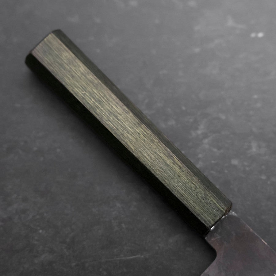 Nakiri White Steel #2 Kurouchi Green Urushi Handle 165mm