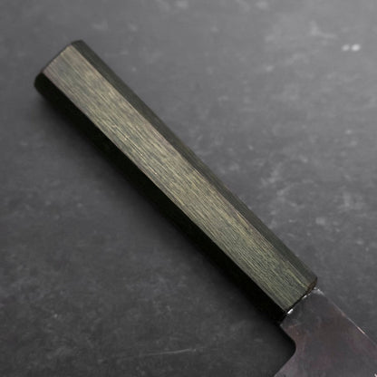 Nakiri White Steel #2 Kurouchi Green Urushi Handle 165mm