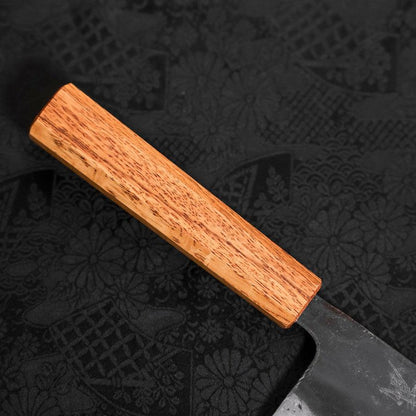 Nakiri White Steel #2 Kurouchi Oak Handle 165mm