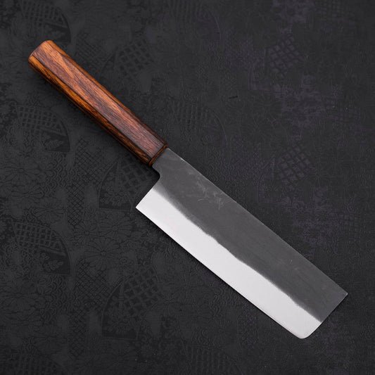 Nakiri White Steel #2 Kurouchi Sumi Urushi Handle 165mm