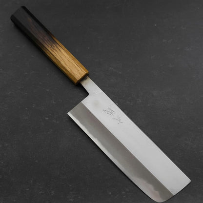 Nakiri White Steel #2 Polished Yaki Urushi Handle 165mm
