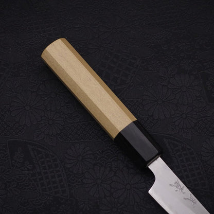 Paring White Steel #1 Polished Buffalo Magnolia Handle 80mm