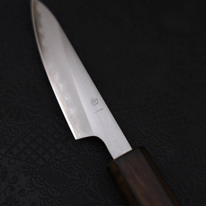 Paring White Steel #1 Polished Sumi Urushi Handle 80mm