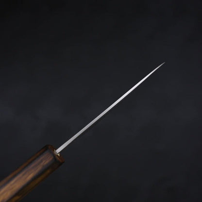 Paring White Steel #1 Polished Sumi Urushi Handle 80mm