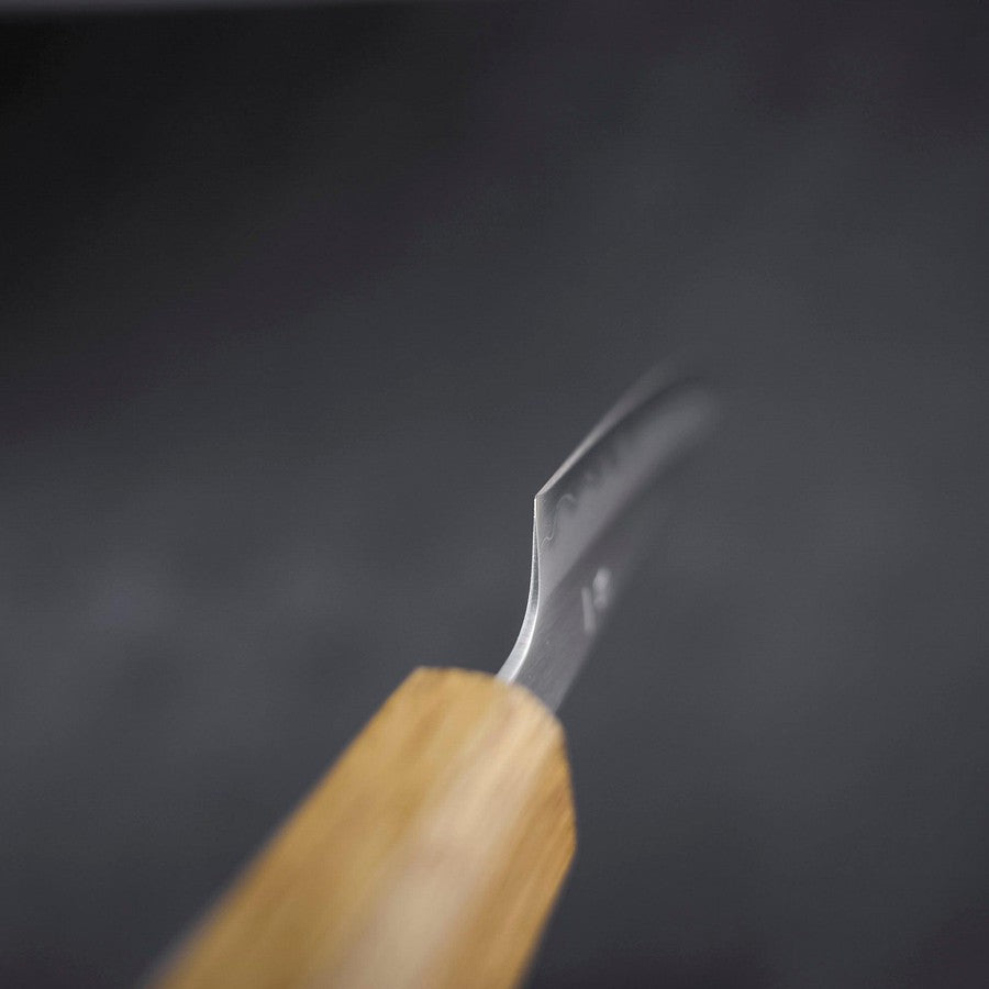 Paring White Steel #1 Polished Yaki Urushi Handle 80mm