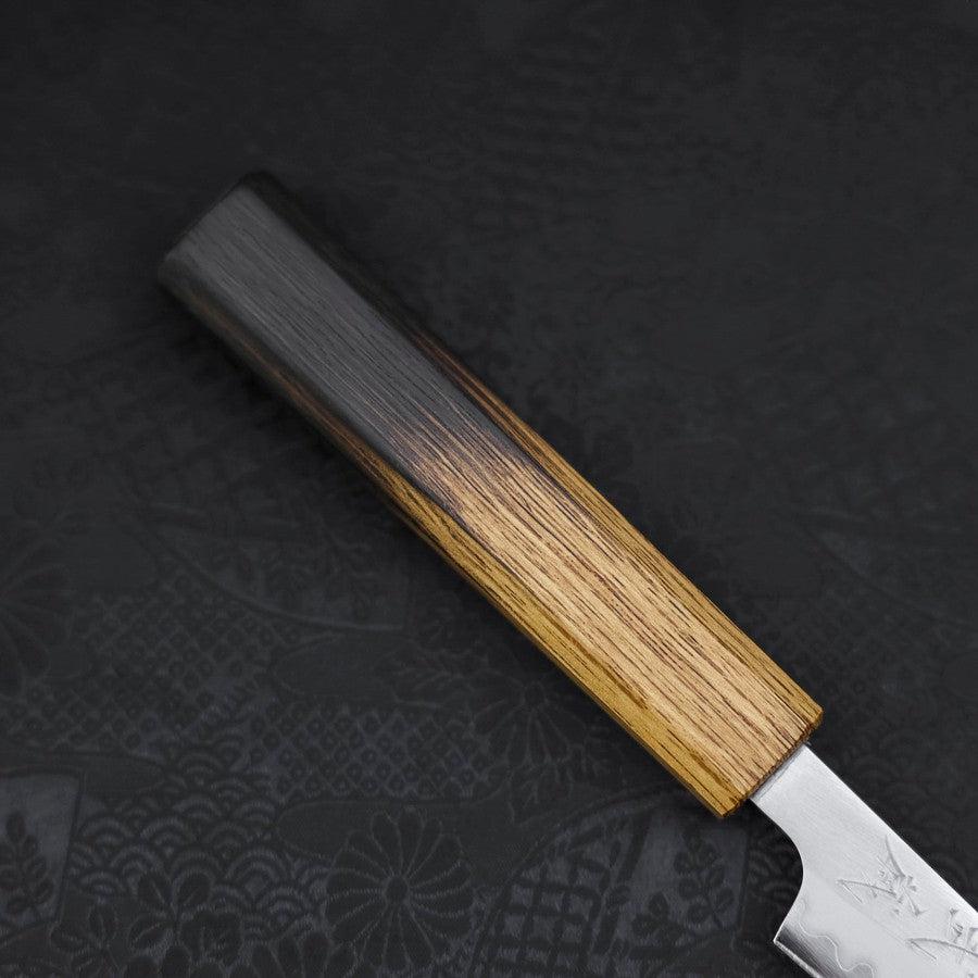 Paring White Steel #1 Polished Yaki Urushi Handle 80mm