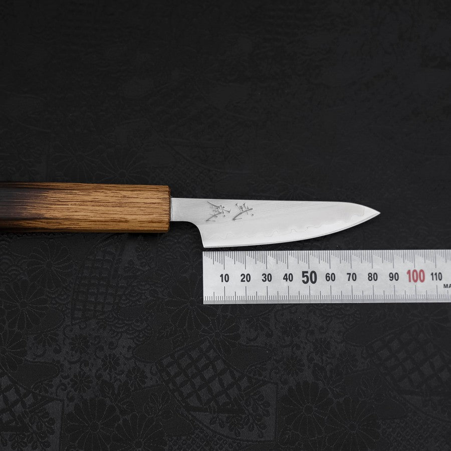 Paring White Steel #1 Polished Yaki Urushi Handle 80mm