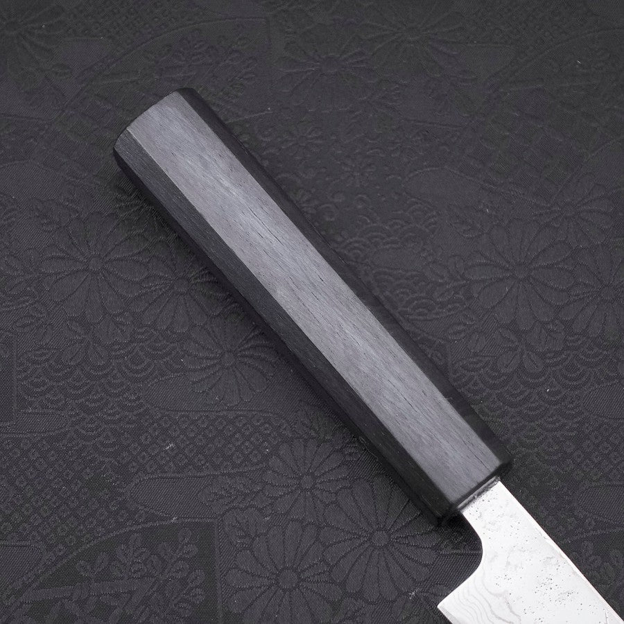 Petty AUS-10 Nashiji Damascus Dark-Blue Urushi Handle 135mm