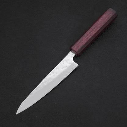 Petty AUS-10 Nashiji Damascus Urushi Purple Handle 135mm