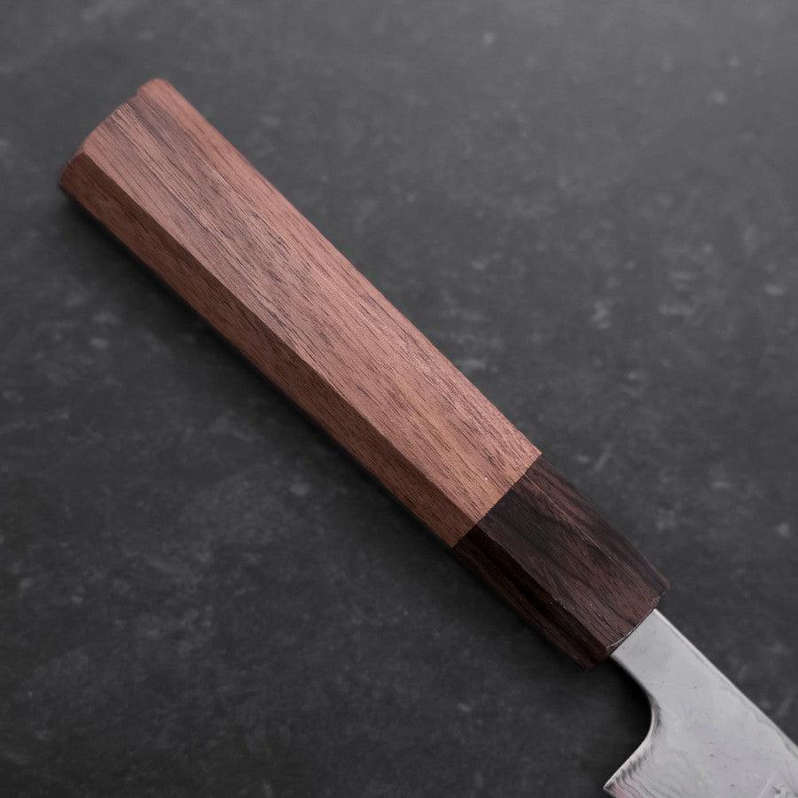 Petty AUS-10 Polished Nashiji Damascus Walnut Handle 135mm