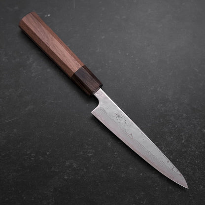 Petty AUS-10 Polished Nashiji Damascus Walnut Handle 135mm
