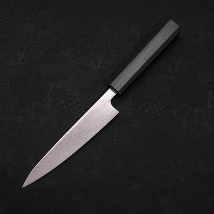 Petty AUS-10 Wave Nickel Damascus Dark Blue Urushi Handle 135mm