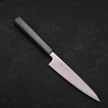 Petty AUS-10 Wave Nickel Damascus Dark Blue Urushi Handle 135mm