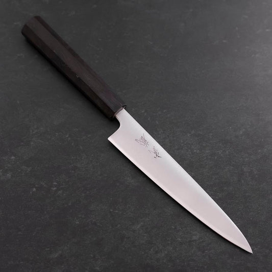 Petty Blue Super Polished Ebony Handle 150mm