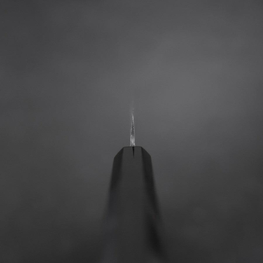 Petty Blue Steel #1 Kurouchi Chokin Auspicious Cloud-Sun Buffalo Ebony Handle 150mm