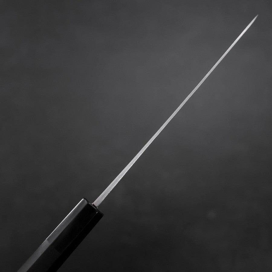 Petty Blue Steel #1 Kurouchi Chokin Auspicious Cloud-Sun Buffalo Ebony Handle 150mm