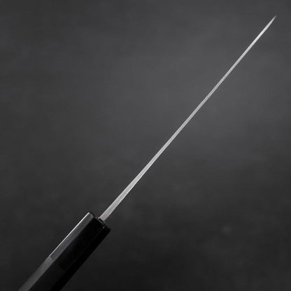 Petty Blue Steel #1 Kurouchi Chokin Auspicious Cloud-Sun Buffalo Ebony Handle 150mm