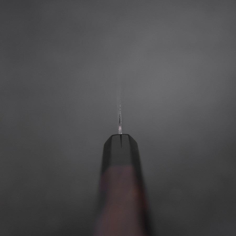 Petty Blue Steel #1 Kurouchi Chokin Sakura Buffalo Ebony Handle 150mm