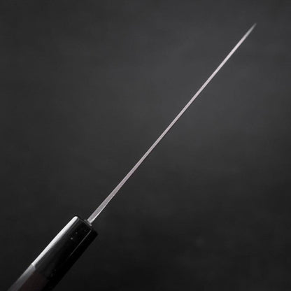 Petty Blue Steel #1 Kurouchi Chokin Sakura Buffalo Ebony Handle 150mm