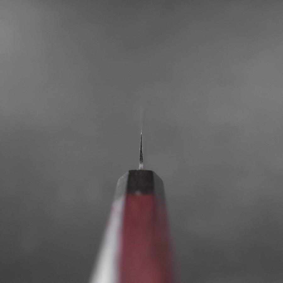 Petty Blue Steel #1 Stainless Clad Kurouchi Black Purple Urushi Handle 150mm