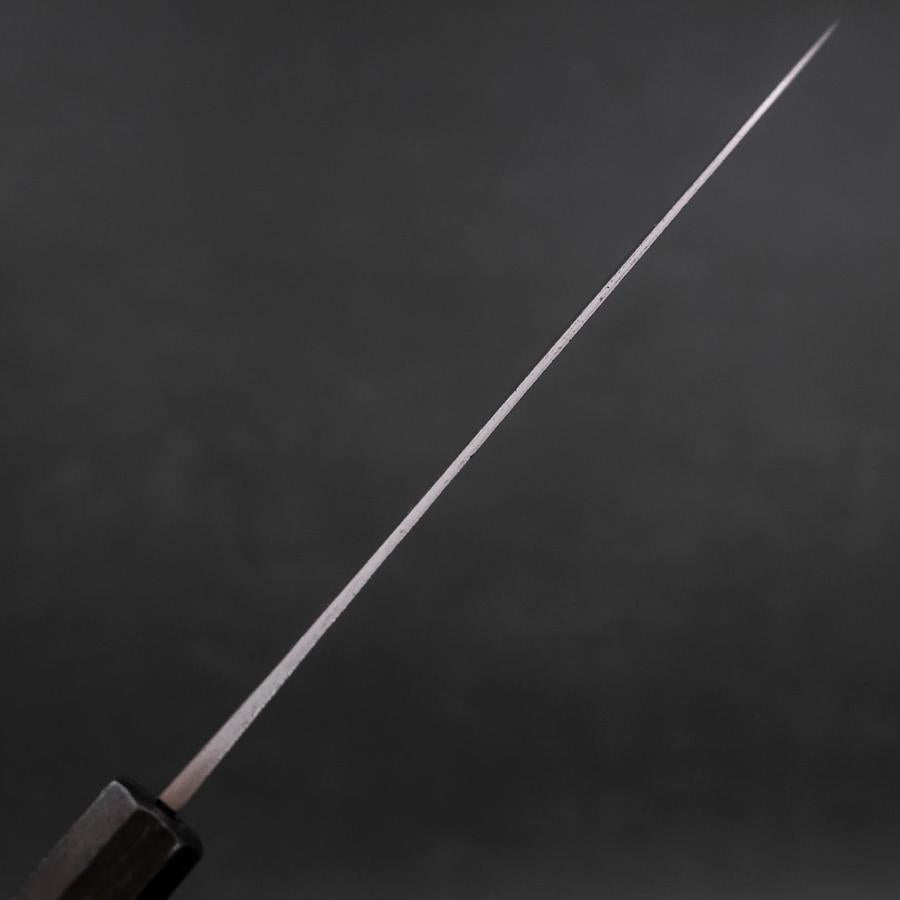 Petty Blue Steel #1 Stainless Clad Kurouchi Black Purple Urushi Handle 150mm