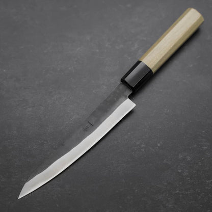 Petty Blue Steel #1 Stainless Clad Kurouchi Buffalo Magnolia Handle 150mm