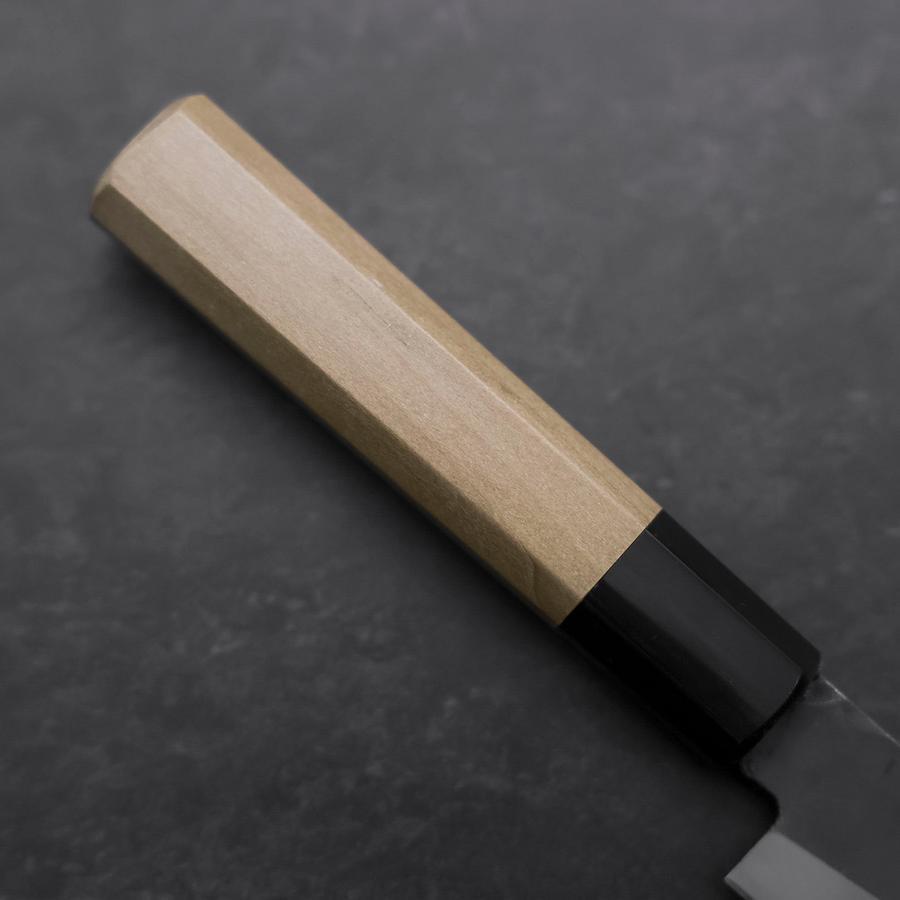 Petty Blue Steel #1 Stainless Clad Kurouchi Buffalo Magnolia Handle 150mm