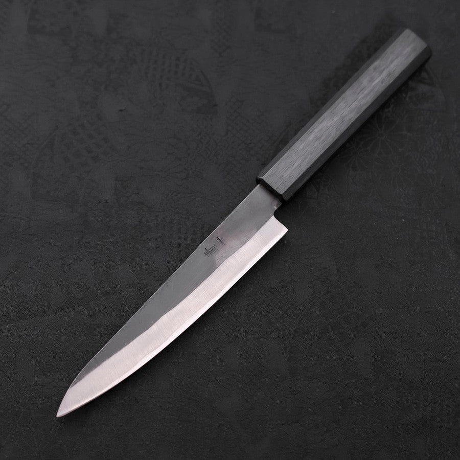 Petty Blue Steel #1 Stainless Clad Kurouchi Dark Blue Urushi Handle 150mm