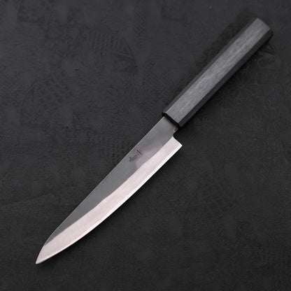 Petty Blue Steel #1 Stainless Clad Kurouchi Dark Blue Urushi Handle 150mm