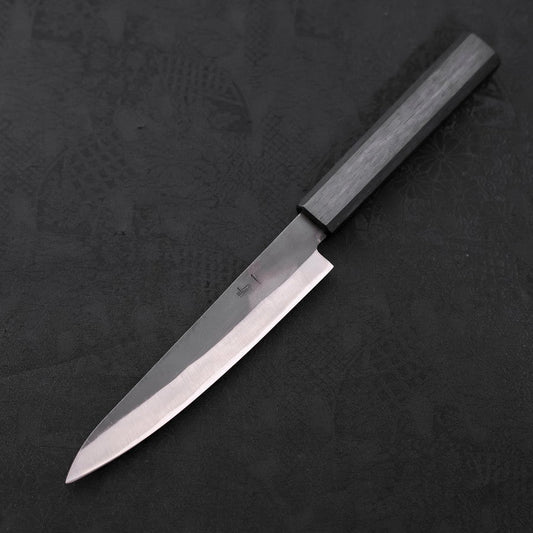 Petty Blue Steel #1 Stainless Clad Kurouchi Dark Blue Urushi Handle 150mm
